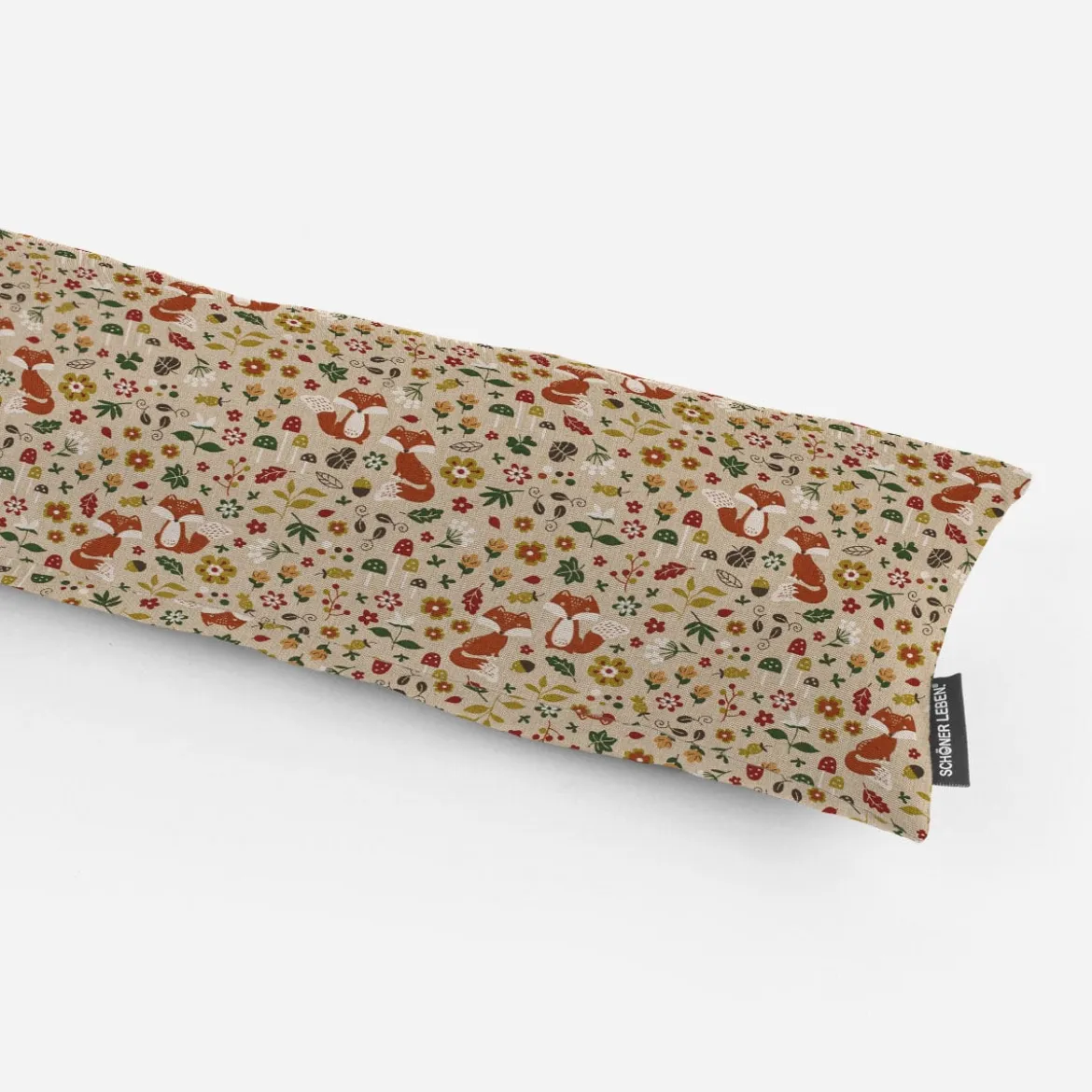 Zugluftstopper Leinenlook Autumn Woodland Fox Herbst Füchse natur bunt verschiedene Größen von SCHÖNER LEBEN.
